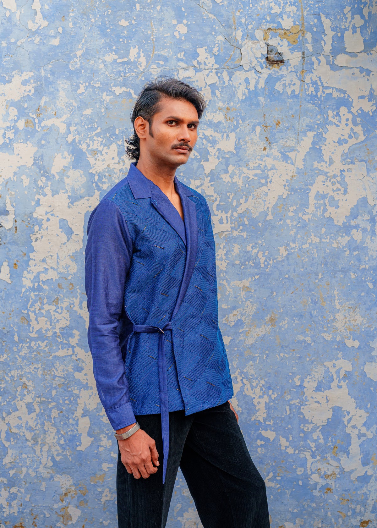Side Tie Buckle Shirt