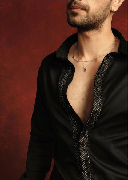 Nightfall Drip Black Shirt