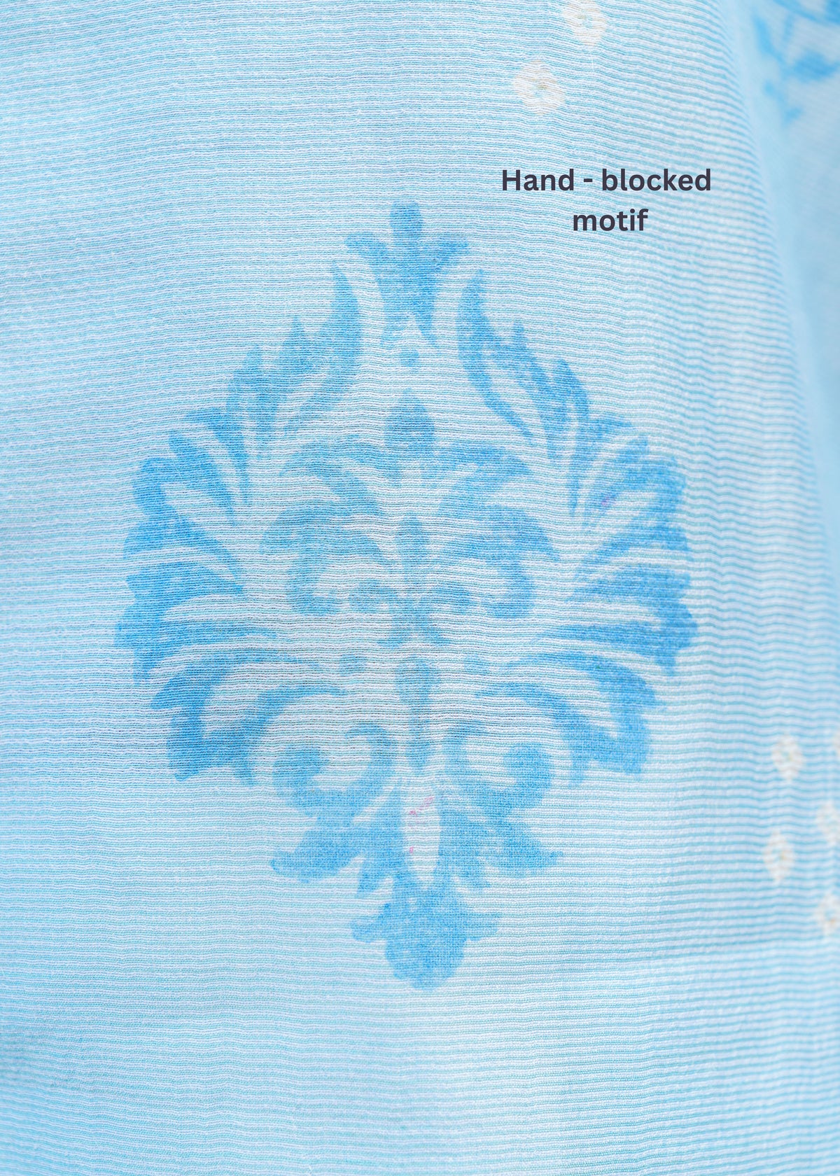 Sky Blue Bandhani Shirt