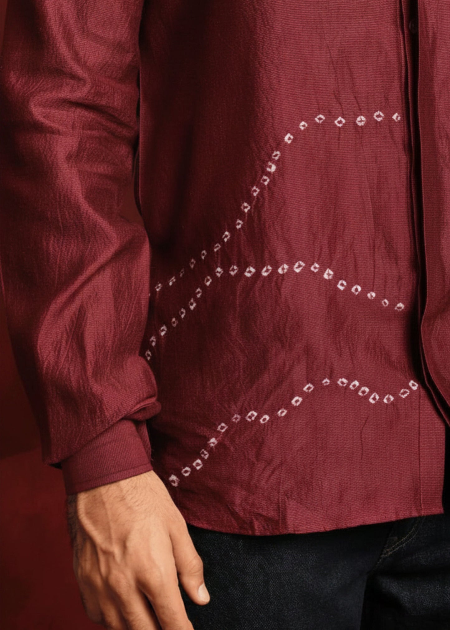 Sindoori Bandhej Shirt