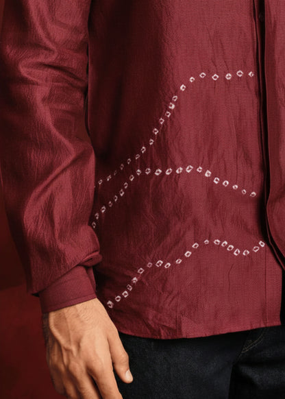 Sindoori Bandhej Shirt