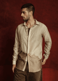Graphite Grove Beige Shirt