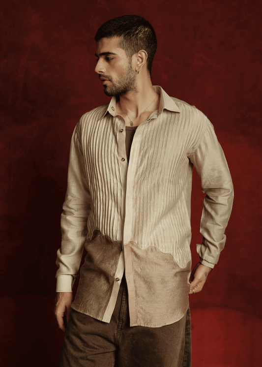 Graphite Grove Beige Shirt