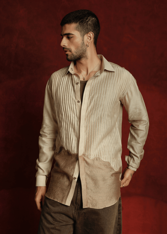 Graphite Grove Beige Shirt