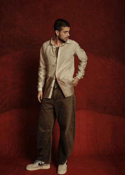 Graphite Grove Beige Shirt