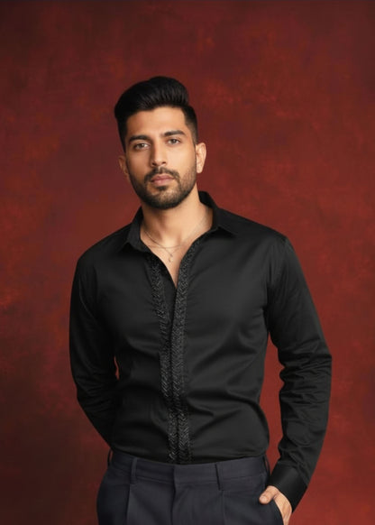 Nightfall Drip Black Shirt