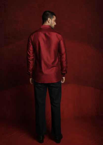 Sindoori Bandhej Shirt