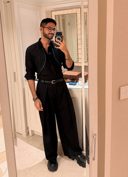 Cairo Kantha Linen Shirt