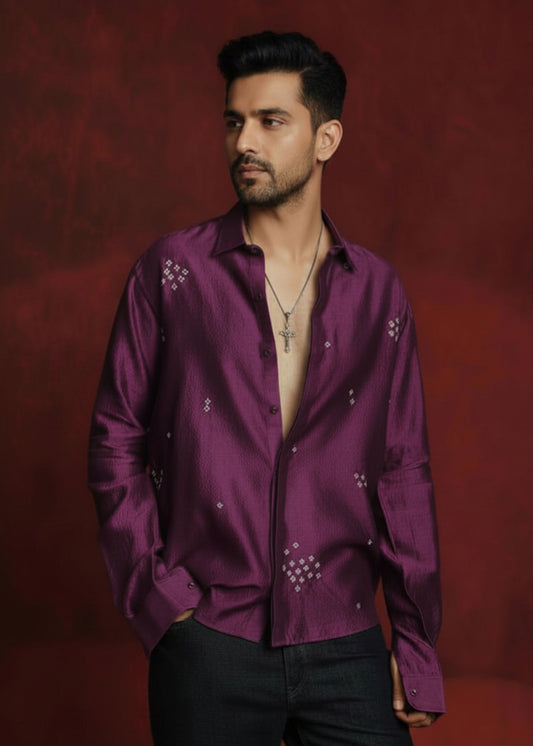 Jamun Bandhej Shirt