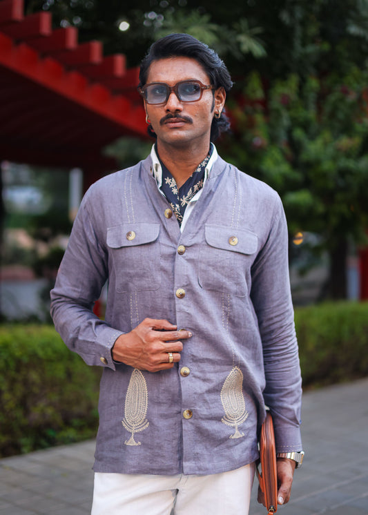 Grey Safari Shirt