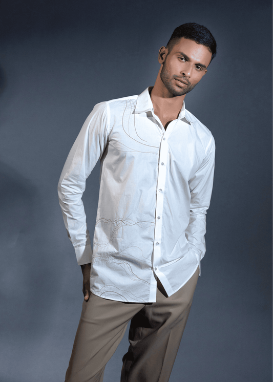 Sidecar Luxe White Shirt