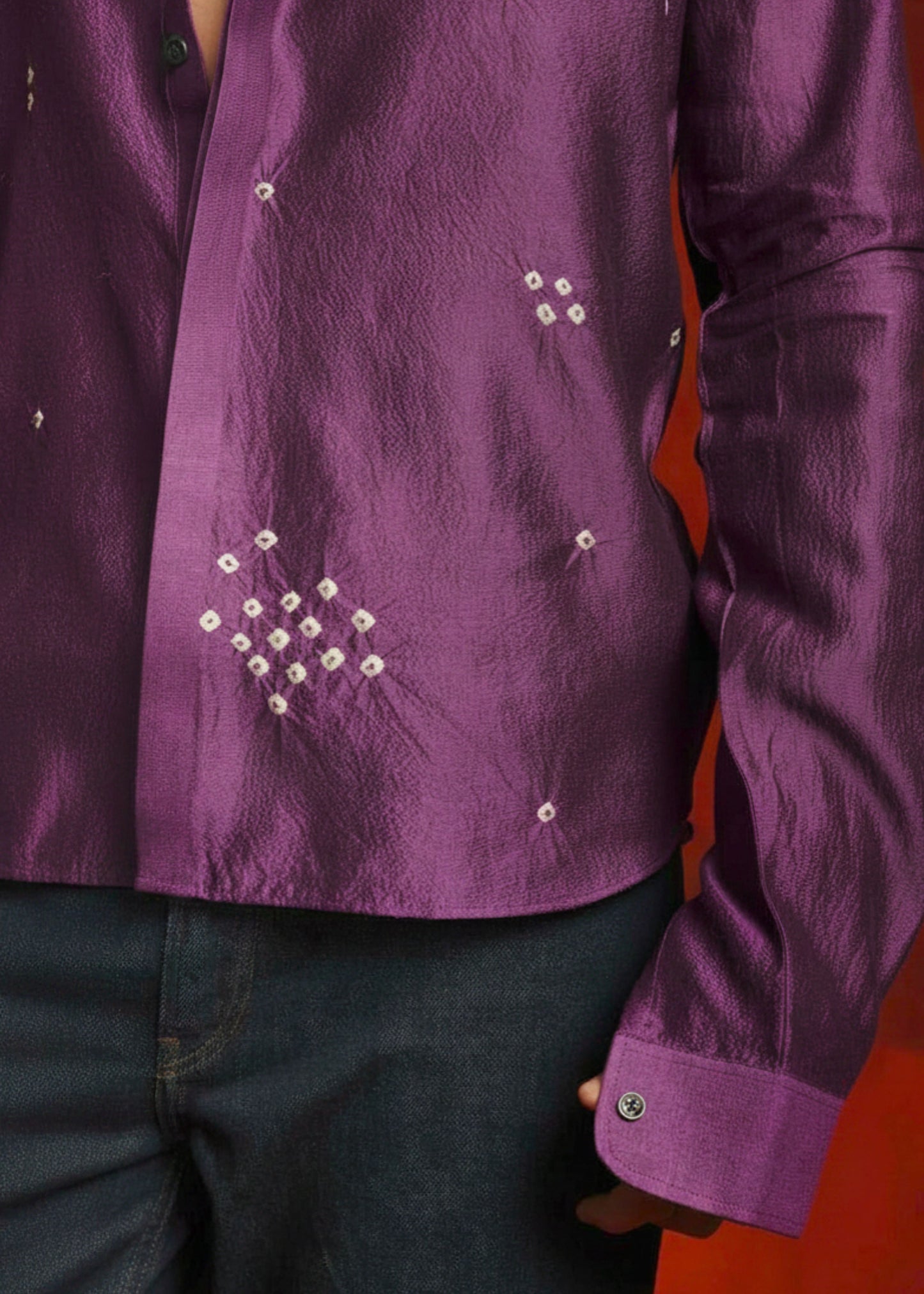 Jamun Bandhej Shirt