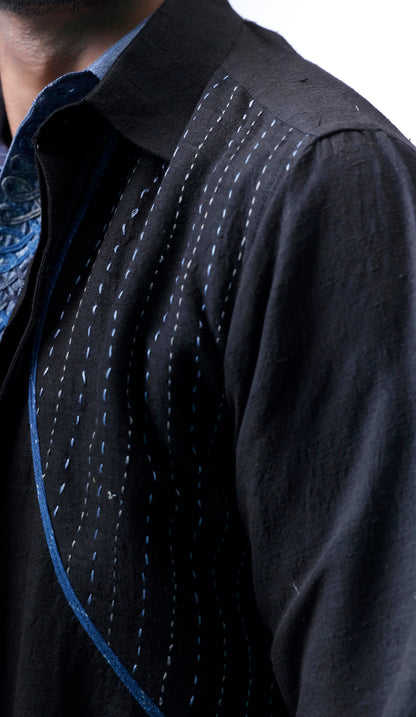 Cairo Kantha Linen Shirt