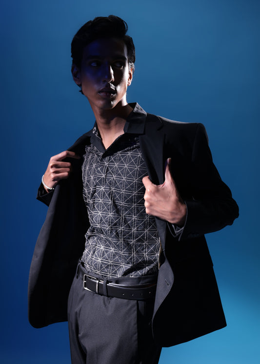 Charred Grid Shirt