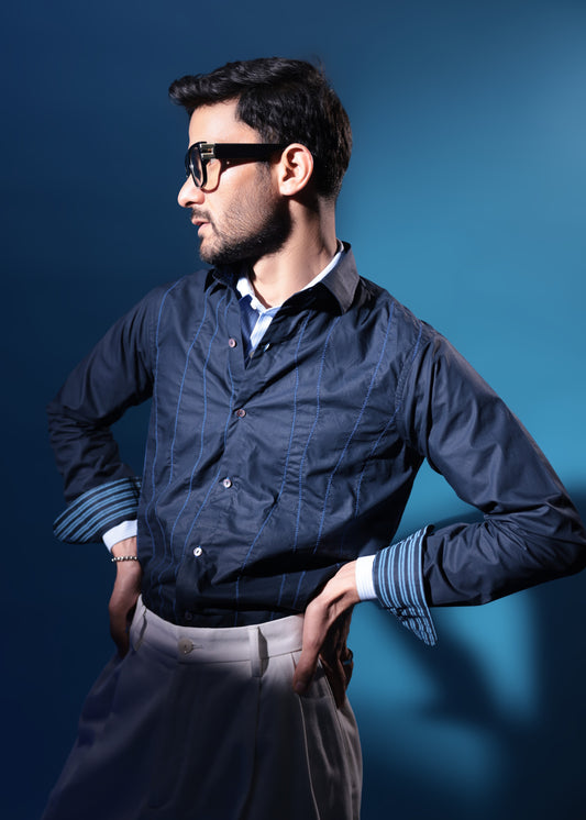Cobalt Swirl Shirt